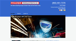 Desktop Screenshot of frazierwelding.net